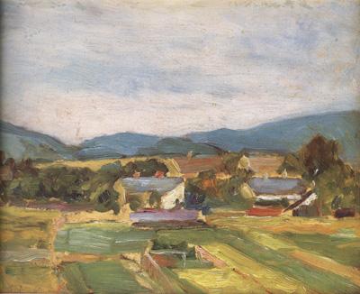 Egon Schiele Landscape in Lower Austria (mk12) France oil painting art